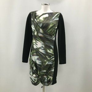 Karen Millen Multicolor Twist Front Silk Dress